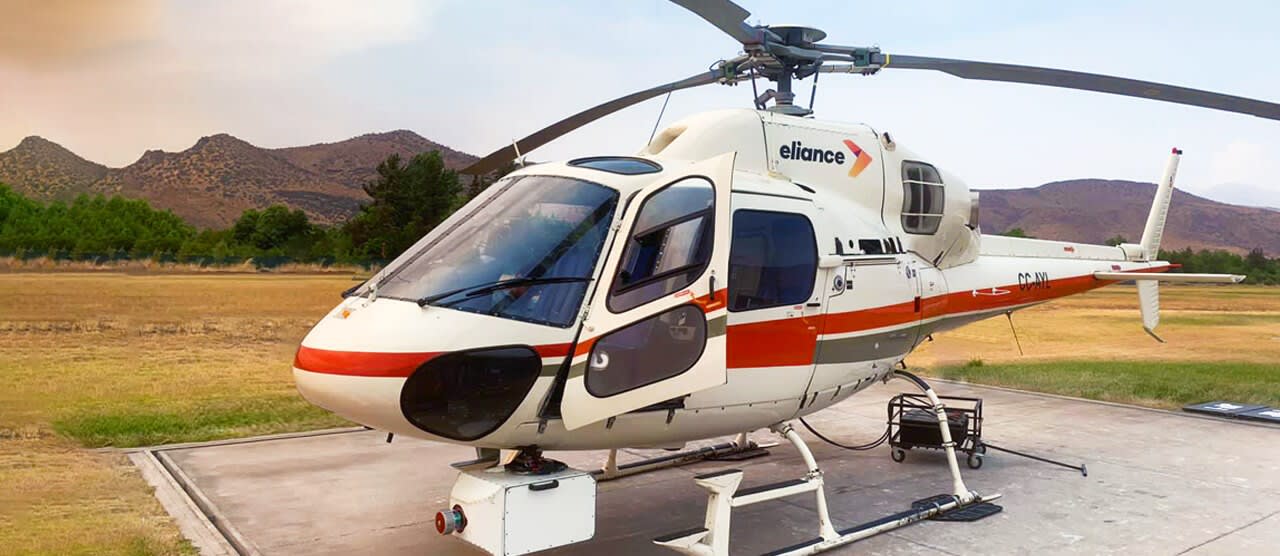 Helicóptero de Monitoreo aéreo de redes eléctricas