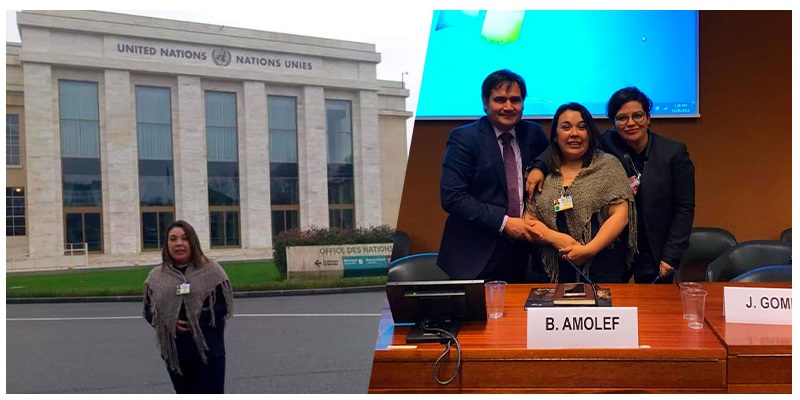 Bernardita Amolef en la ONU Bernardita Amolef en la ONU