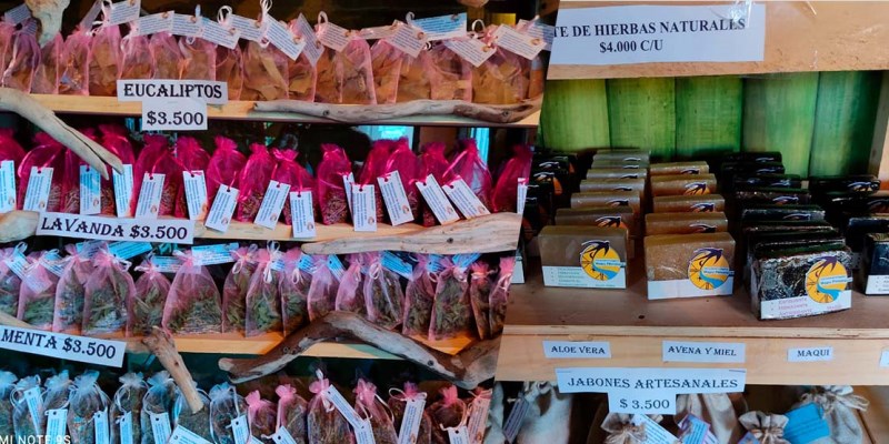 Medicinal herbs and soap made by the community