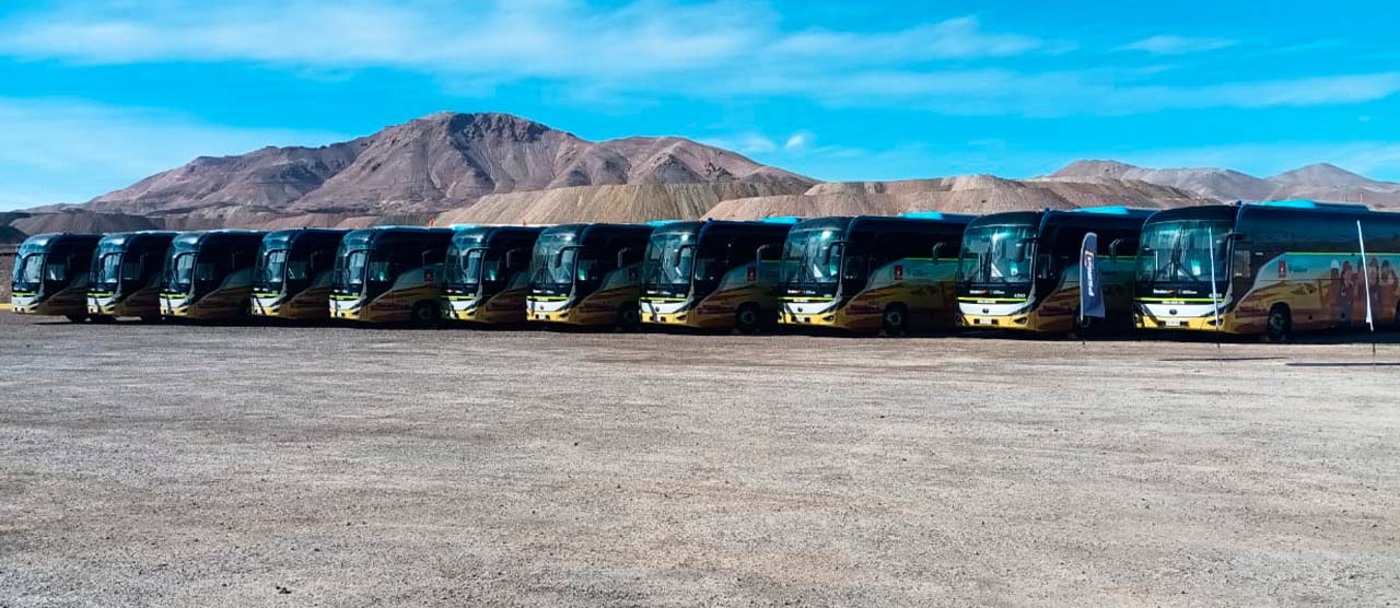 Buses eléctricos división El Salvador de Codelco
