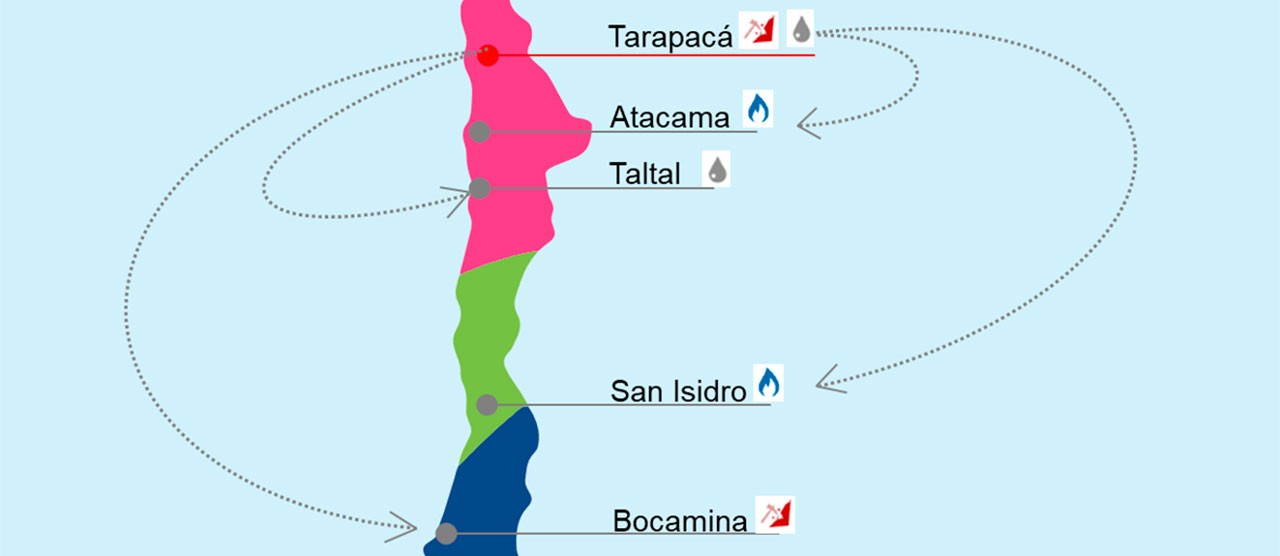 Mapa de centrales a carbón cerradas