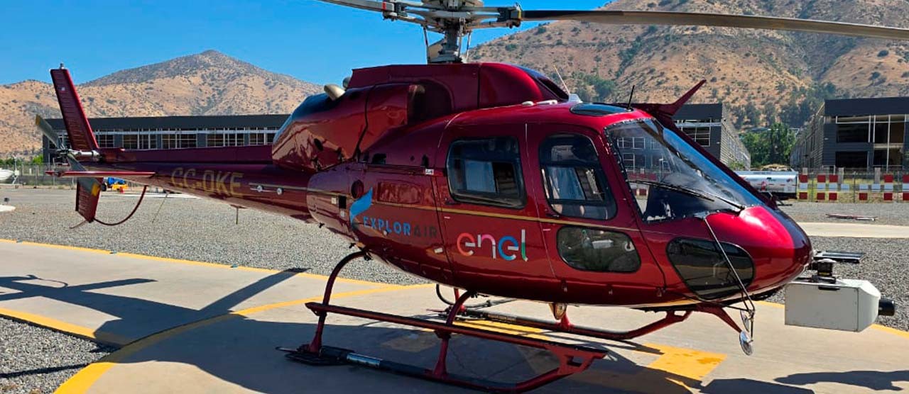 Helicóptero de Monitoreo aéreo de redes eléctricas